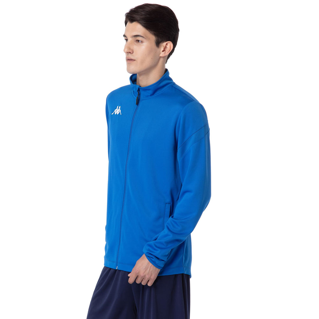 Sapphire Blue Men's Football Fleece Jacket. main