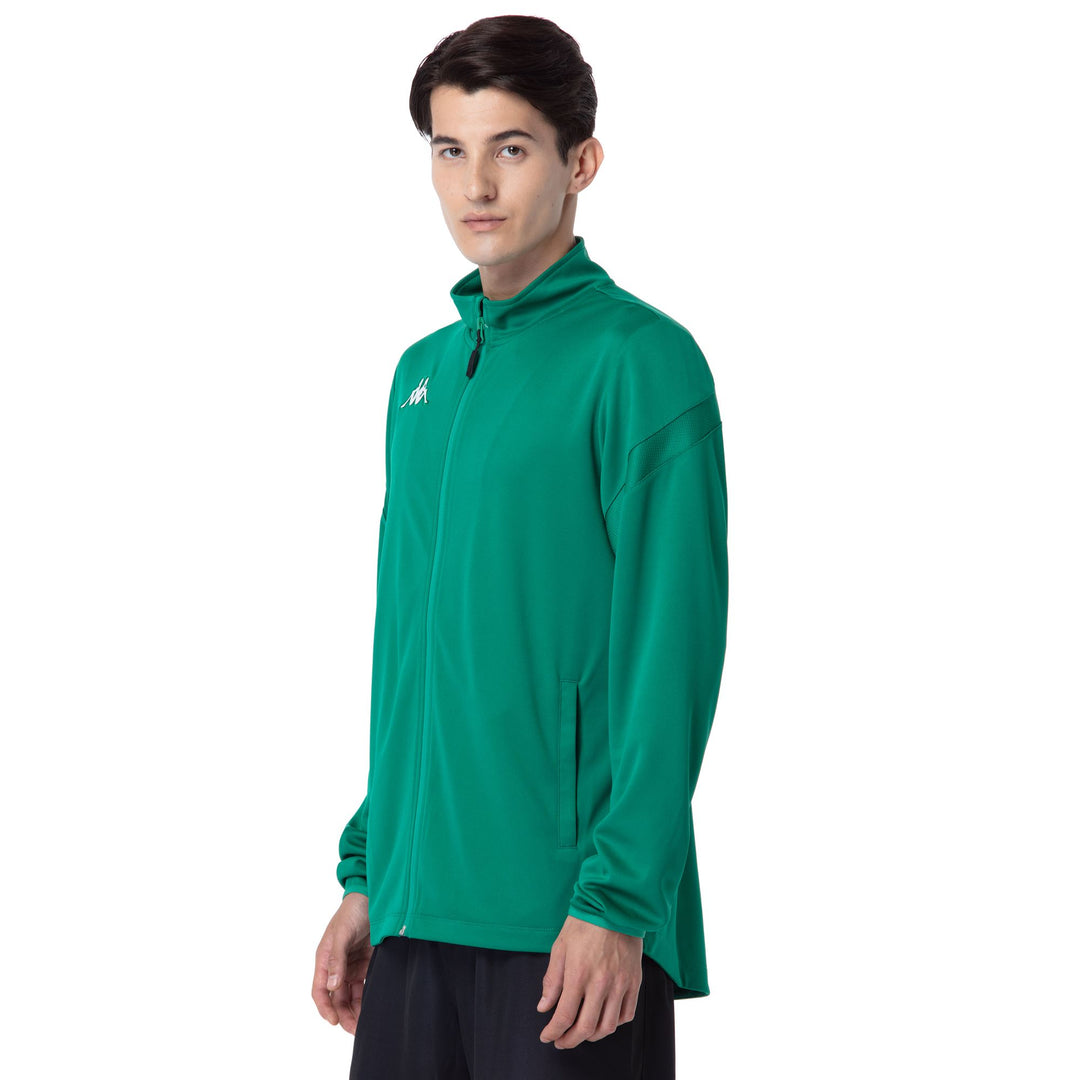 Green Men's Football Fleece Jacket. main