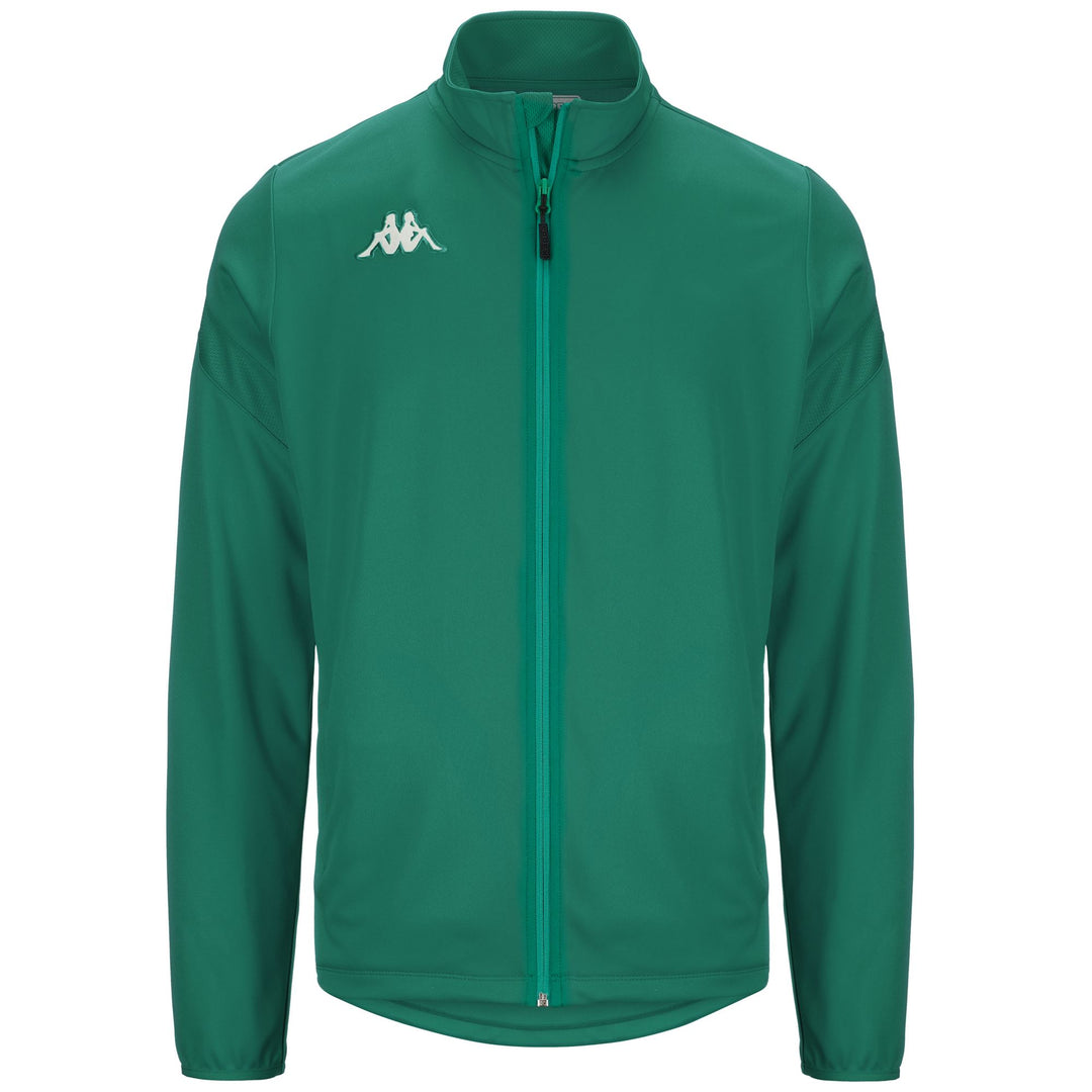 Chaqueta polar de fútbol verde para hombre. 01
