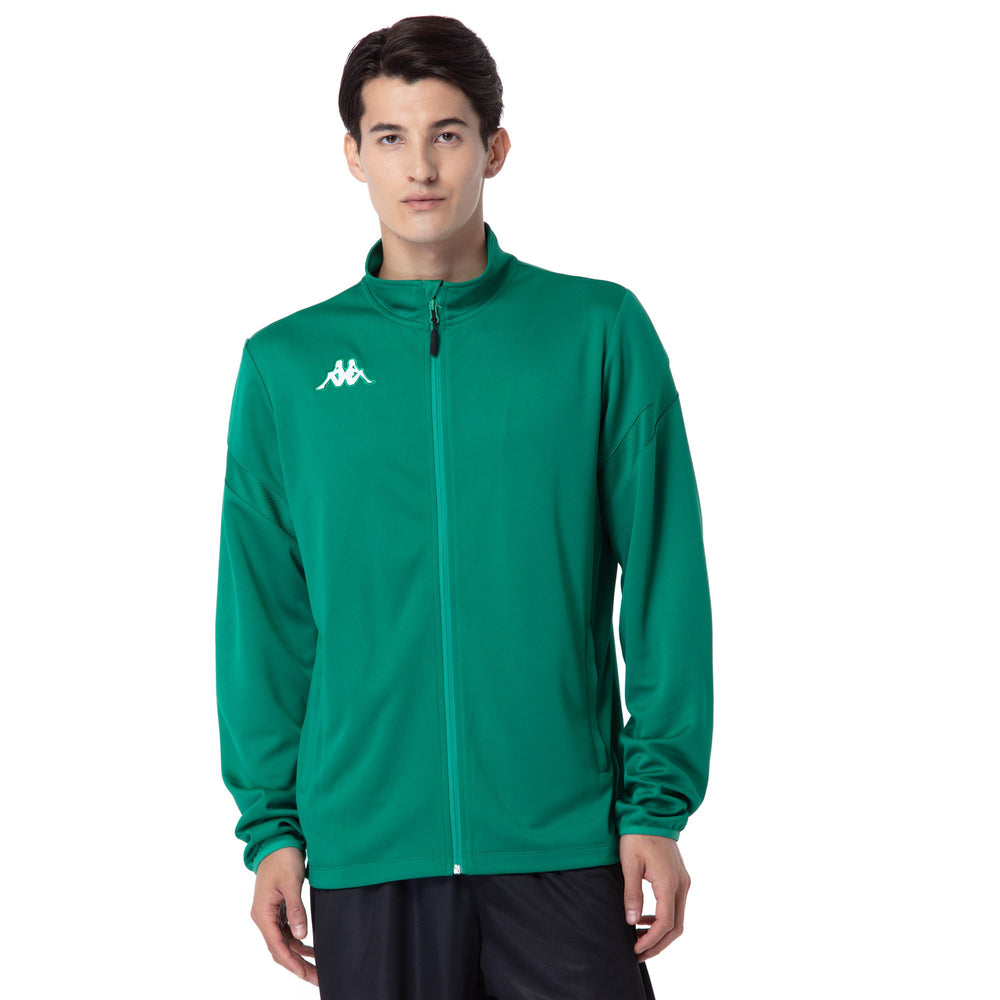 Chaqueta polar de fútbol verde para hombre. 02