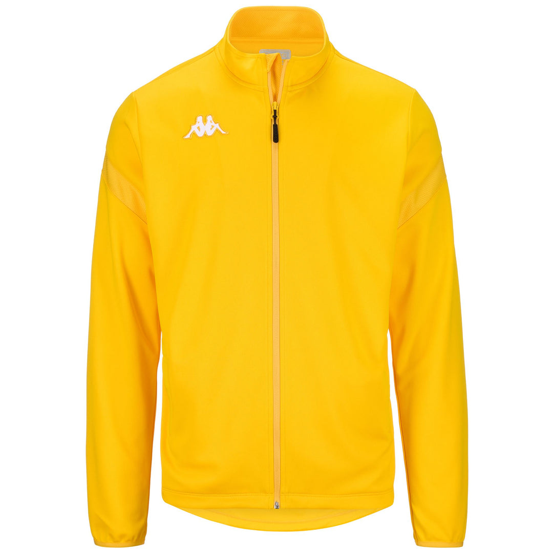 Chaqueta polar de fútbol para hombre en amarillo cromado 01