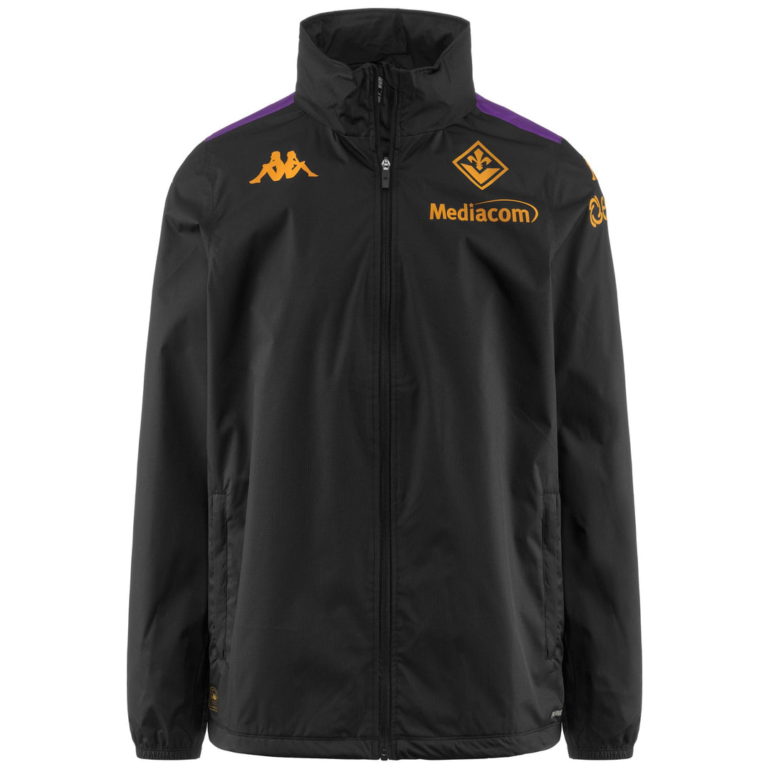 Black Violet Men's Football Training Jacket with Water Protection 01