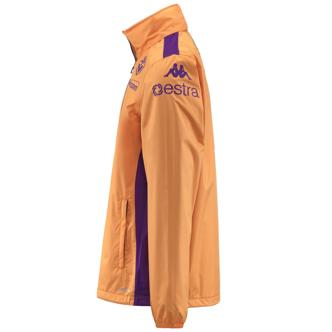 Chaqueta impermeable de entrenamiento de fútbol de la ACF Fiorentina para hombre color naranja main