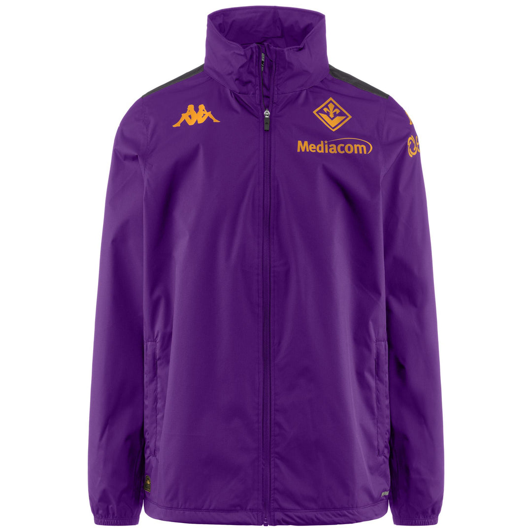 Veste imperméable d'entraînement de football ACF Fiorentina pour homme, violette 01