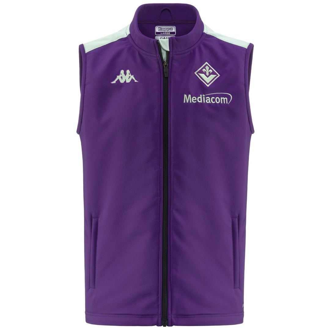 Violet Men's Recycled Football Jacket with Team Logo 01