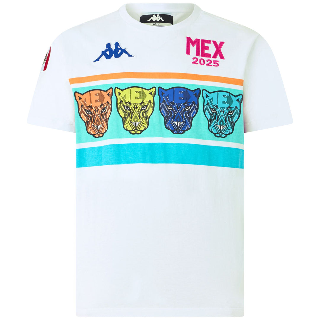T-shirt de ski blanc pour homme avec motif imprimé 01