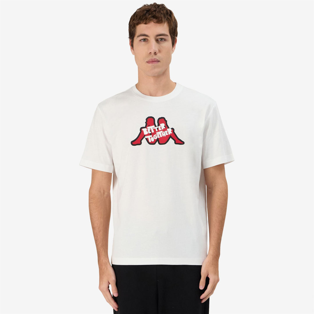 T-Shirt Sportiva Uomo Grigia e Bianca con Stampa Grafica main