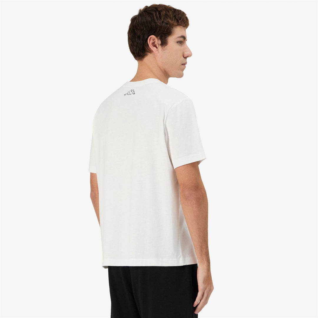 T-Shirt Sportiva Uomo Grigia e Bianca con Stampa Grafica main