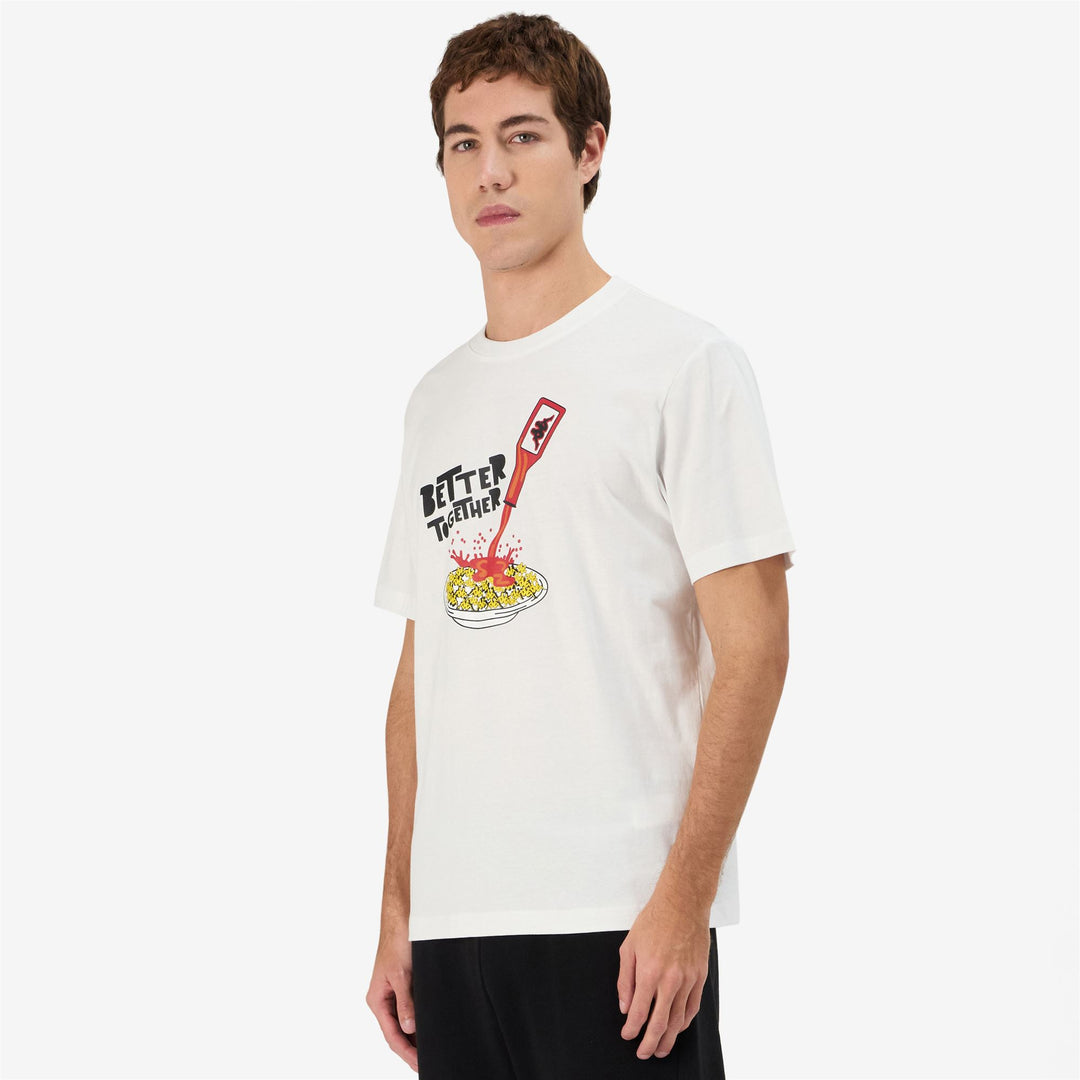 Camiseta deportiva para hombre en gris y blanco con estampado gráfico main