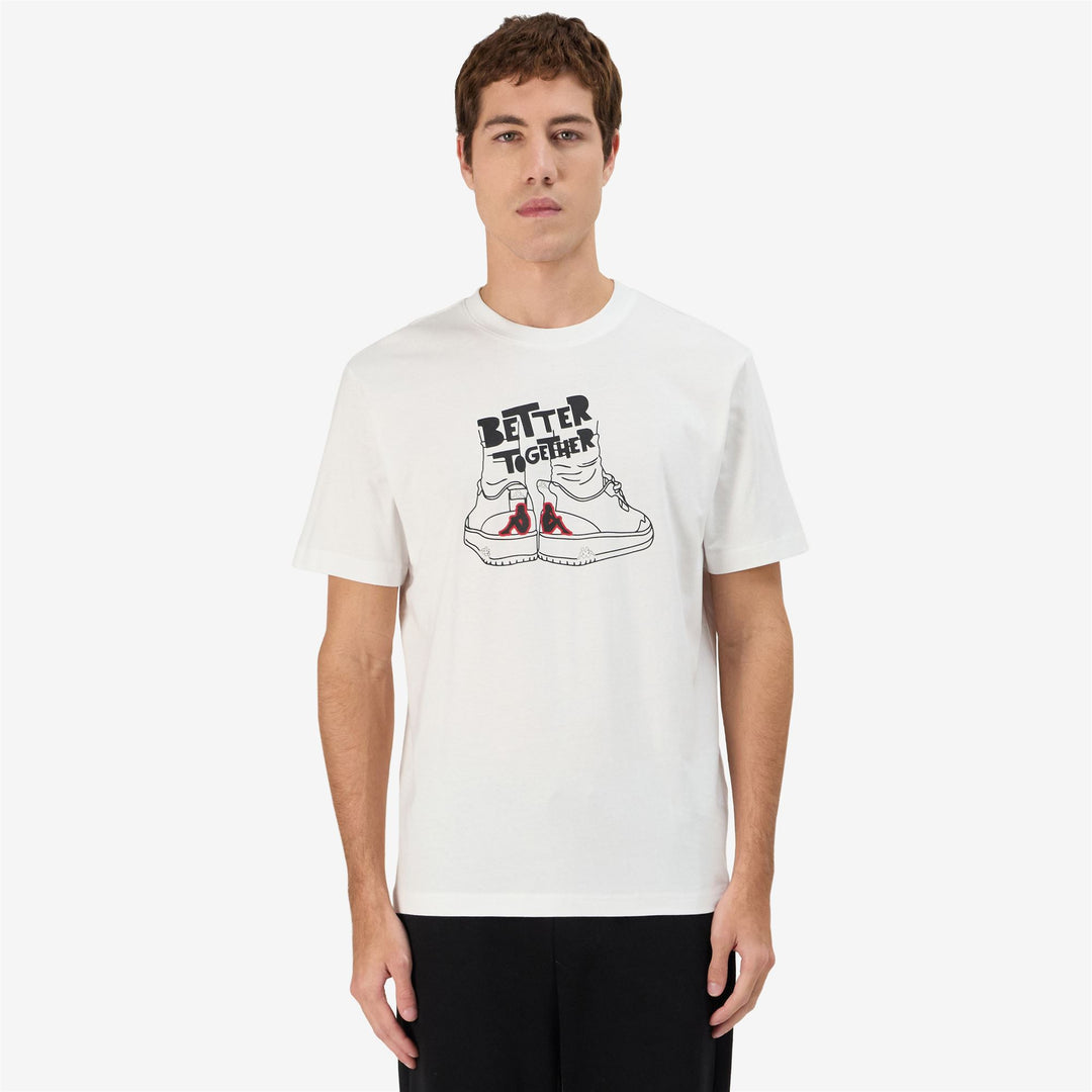 Camiseta deportiva para hombre en gris y blanco con estampado gráfico main