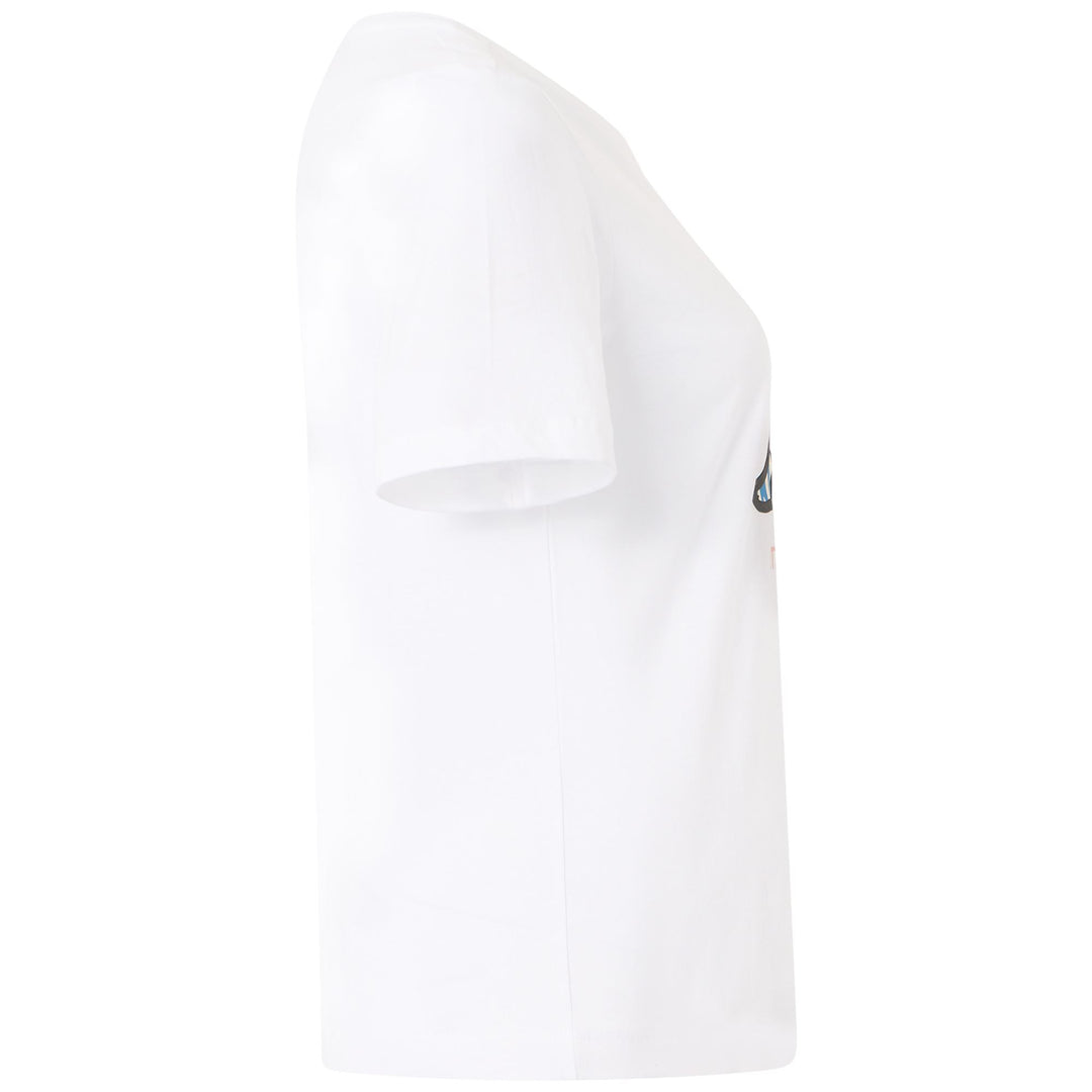 Grey White Women's Sportstyle T-Shirt with Graphic Print main