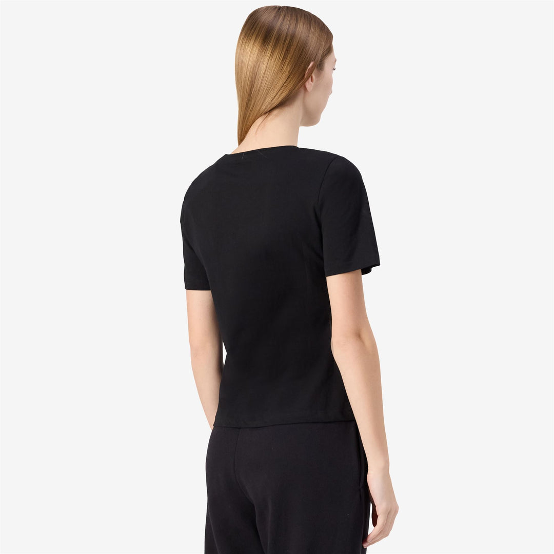 Black Women's Sportstyle T-Shirt with Graphic Print main