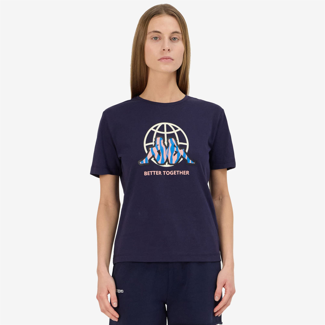 Marine Blue Women's Sportstyle T-Shirt with Graphic Print main