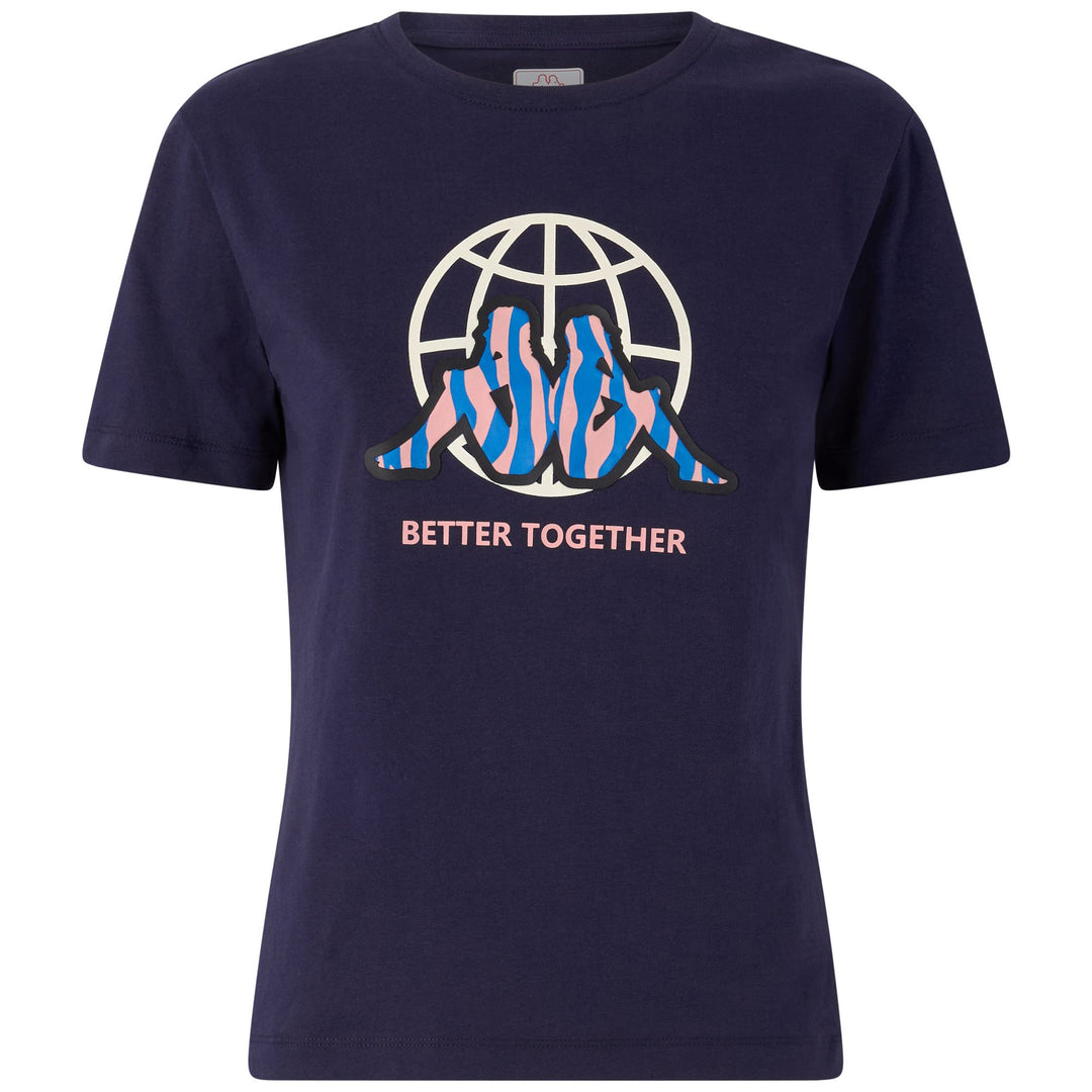 Marine Blue Women's Sportstyle T-Shirt with Graphic Print 01