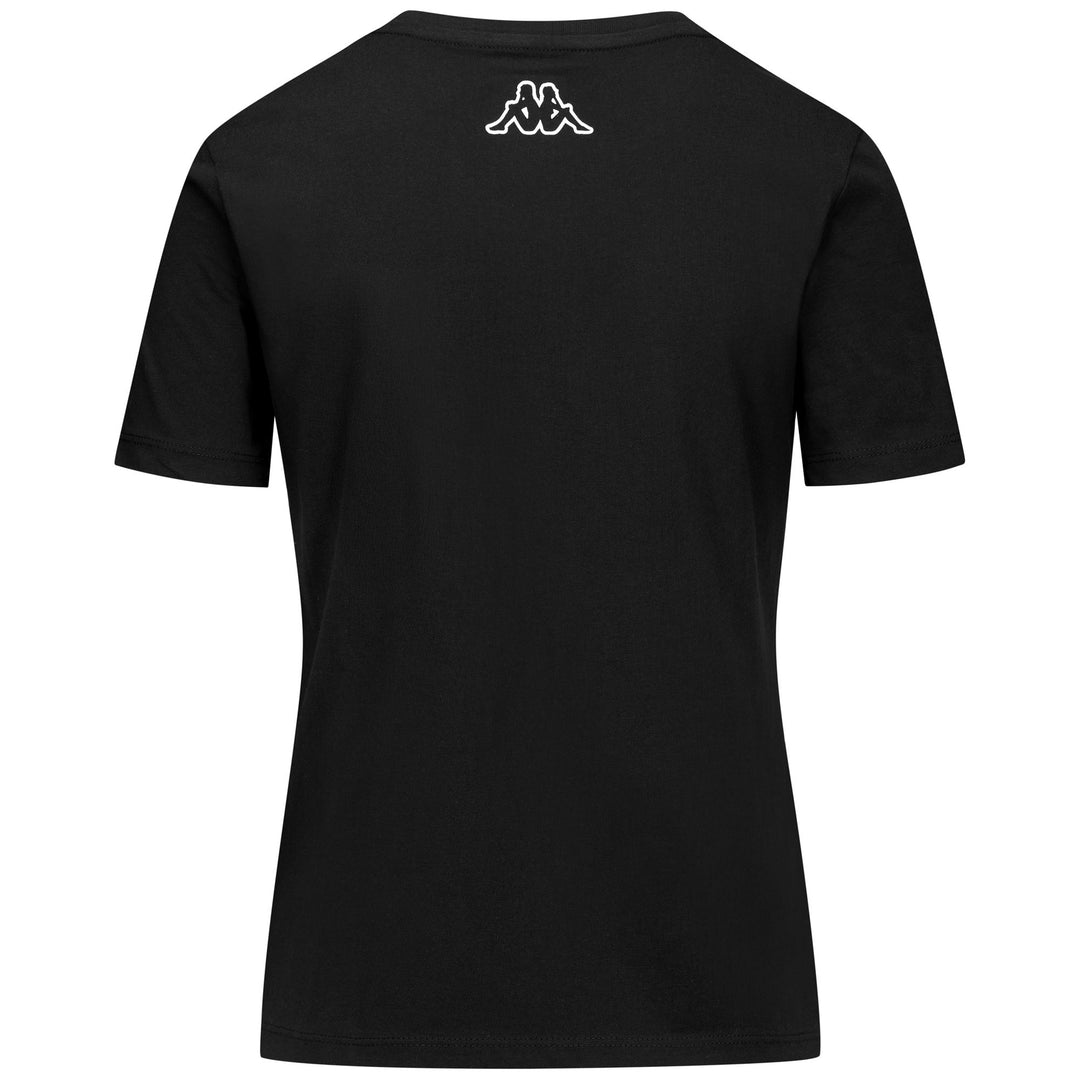 Black Women's Graphic Print T-Shirt in Jersey Fabric main