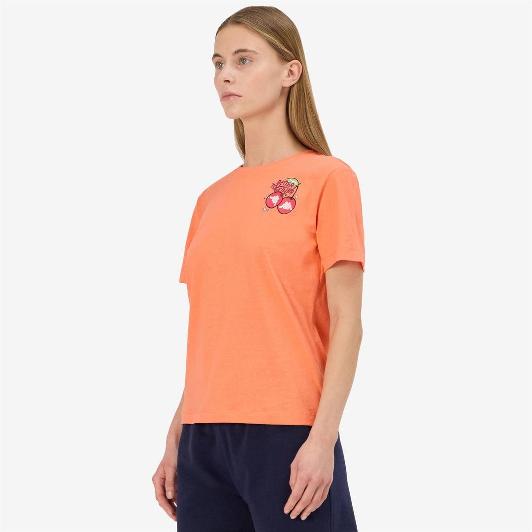 Coral red Women's Sportstyle T-Shirt with Graphic Print main