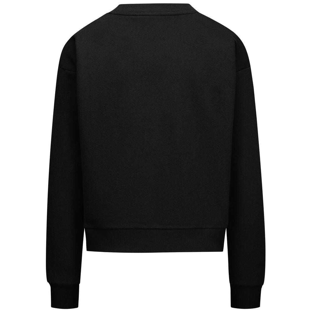 Black Women's Fleece Jumper with Logo Embroidery main
