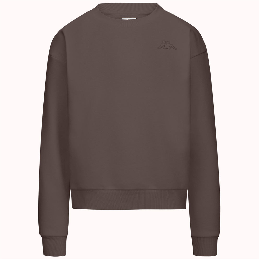 Brown Women's Regular Fit Fleece Jumper main