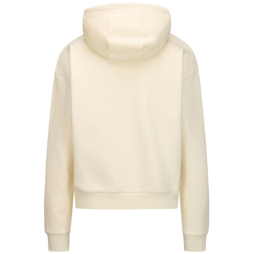 LOGO EMMEW - Fleece - Hoodie - Woman - White Asparagus main