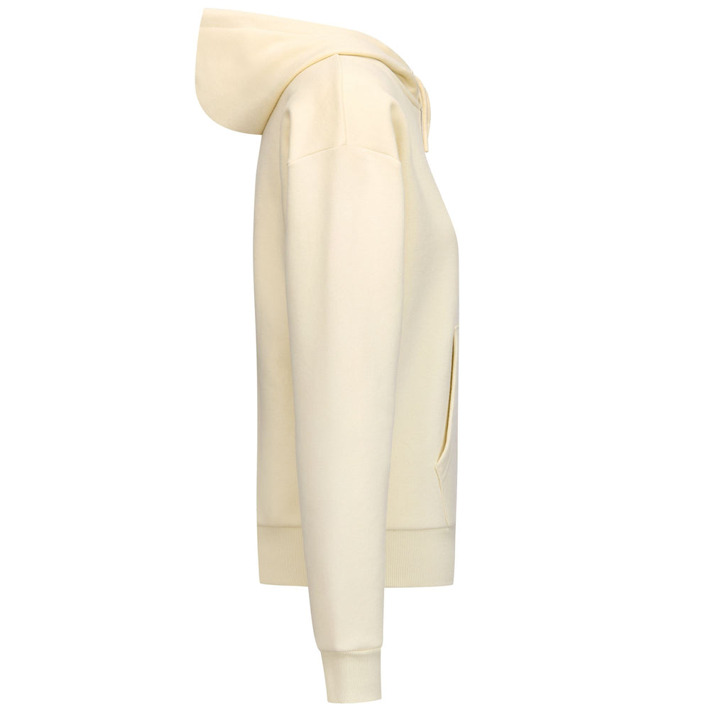 LOGO EMMEW - Fleece - Hoodie - Woman - White Asparagus 02