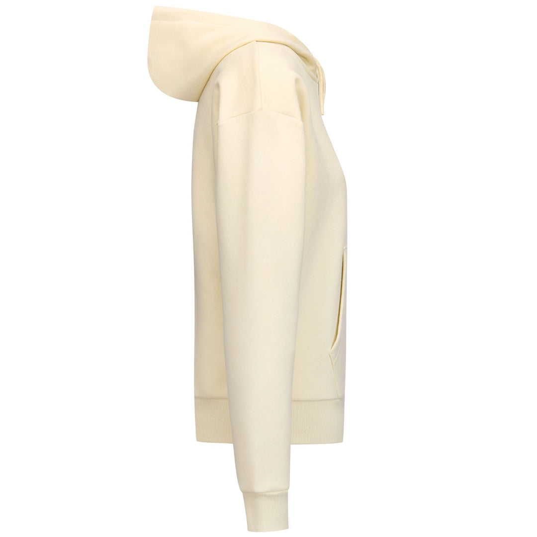 LOGO EMMEW - Fleece - Hoodie - Woman - White Asparagus main