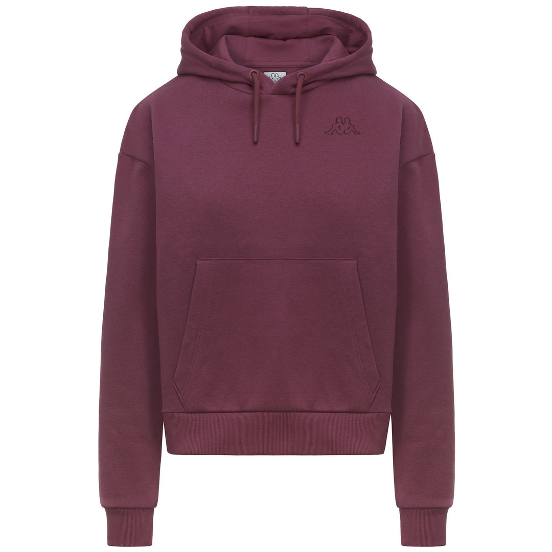 LOGO EMMEW - Fleece - Hoodie - Woman - Violet Rosy main