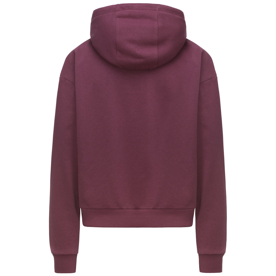 LOGO EMMEW - Fleece - Hoodie - Woman - Violet Rosy main