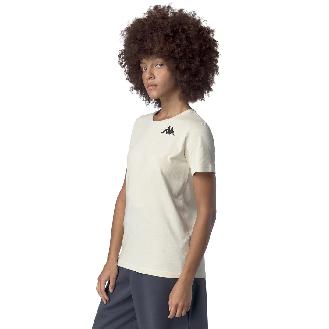 White Women's Regular Fit T-Shirt with Mesh Insert for Training main