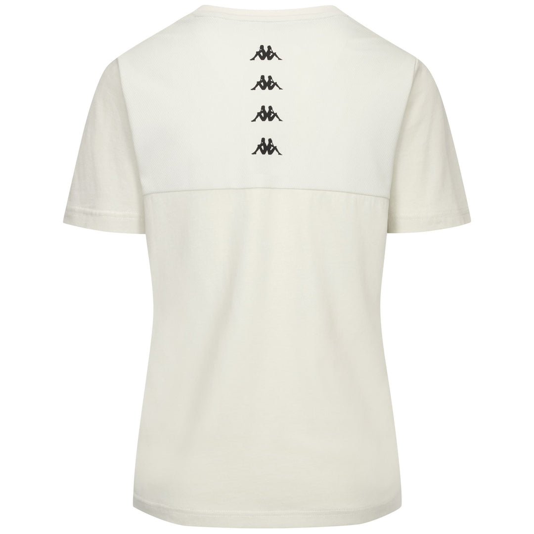 White Women's Sport T-Shirt with Mesh Insert main