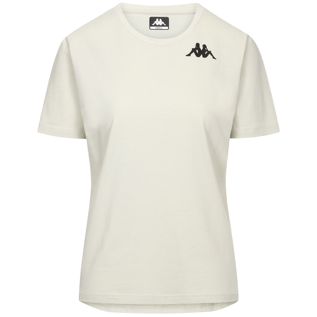 White Women's Regular Fit T-Shirt with Mesh Insert for Training main