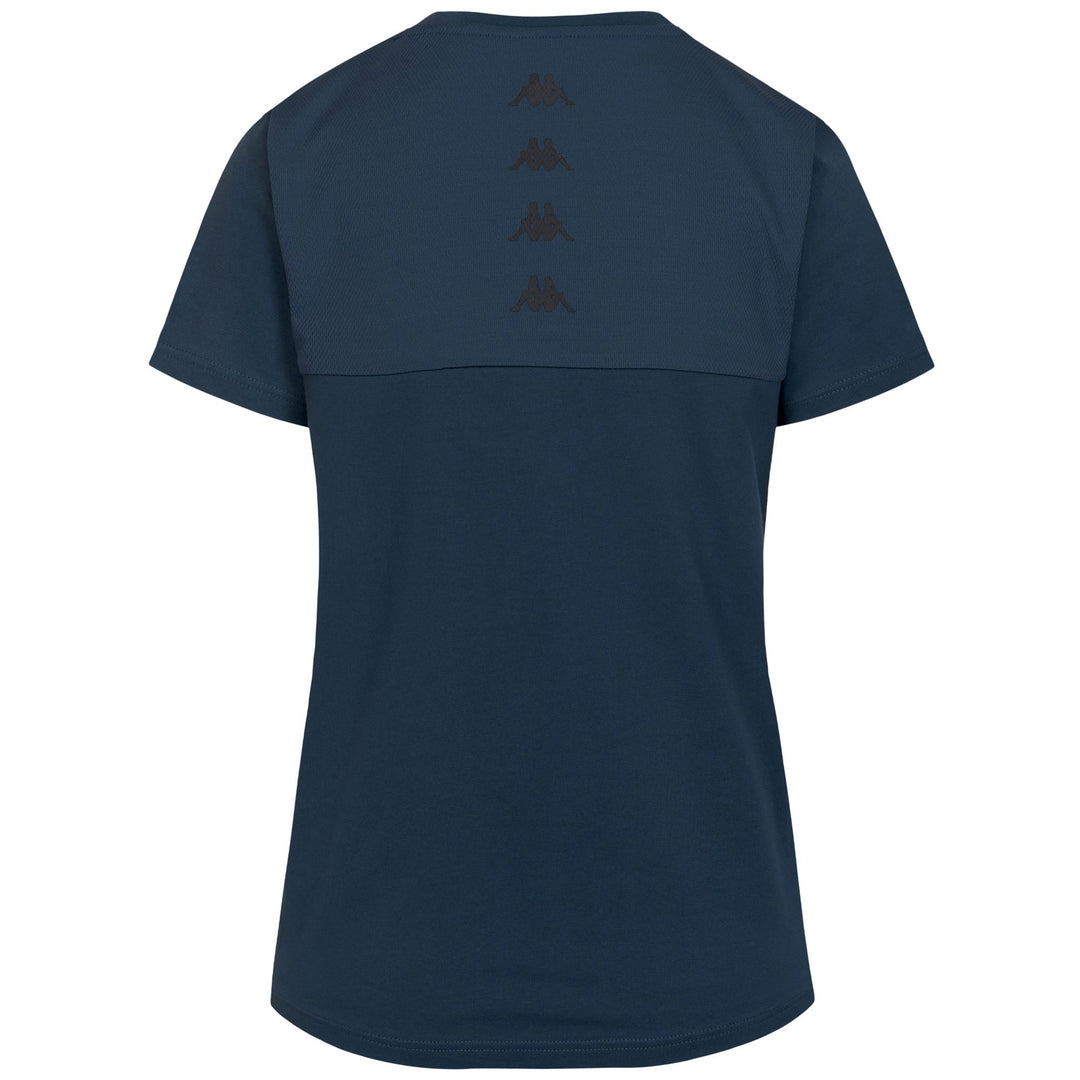 Blue Women's Regular Fit T-Shirt with Mesh Insert for Training main