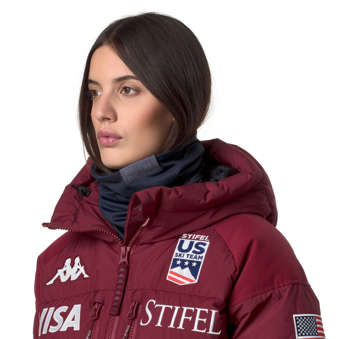 Blue Unisex Thermal Neck Warmer with US Ski Team Customizations 01