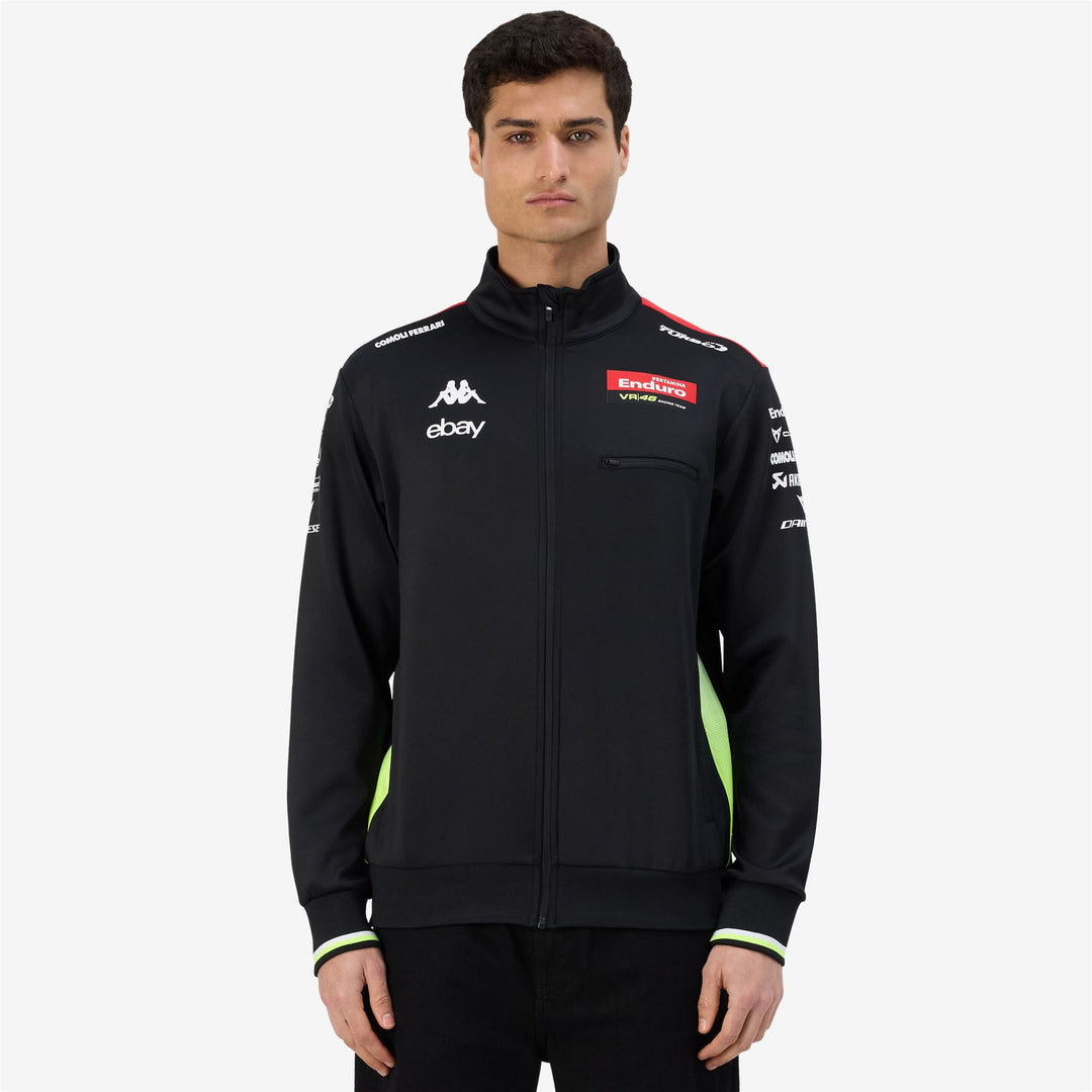 Black Men's Regular Fit Fleece Hoodie with Side Pockets main