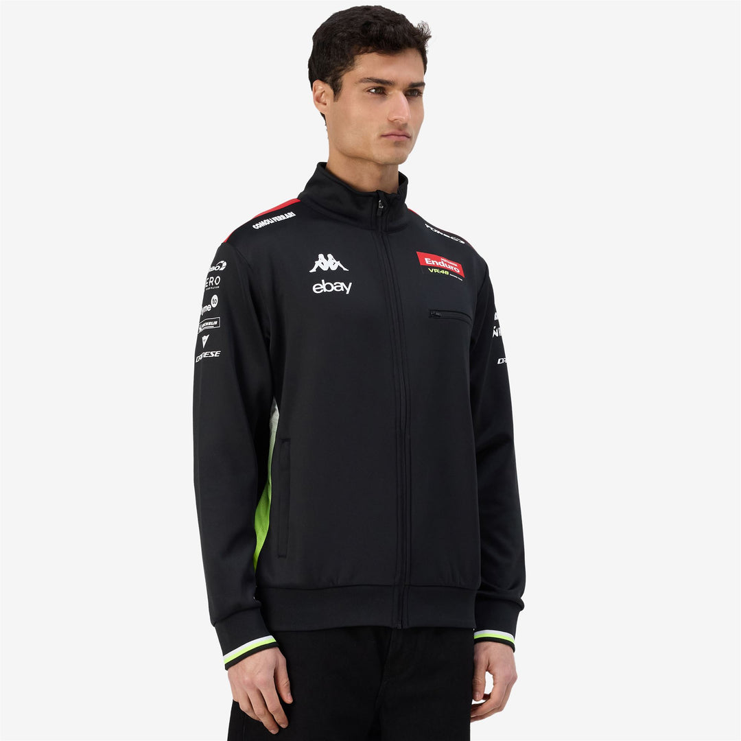 Black Men's Regular Fit Fleece Hoodie with Side Pockets main