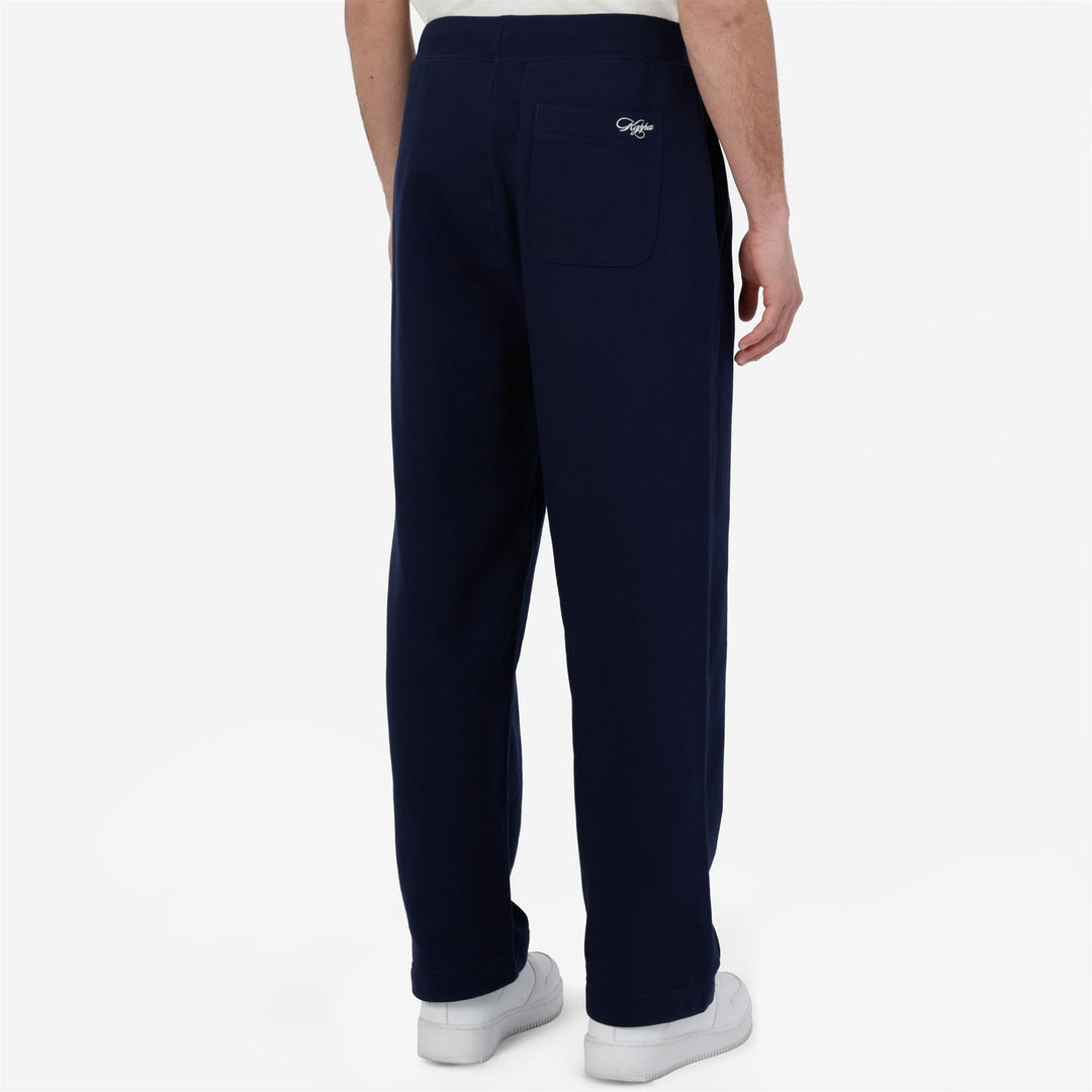 Pantaloni sportivi da uomo blu con vestibilità comoda e tasche main