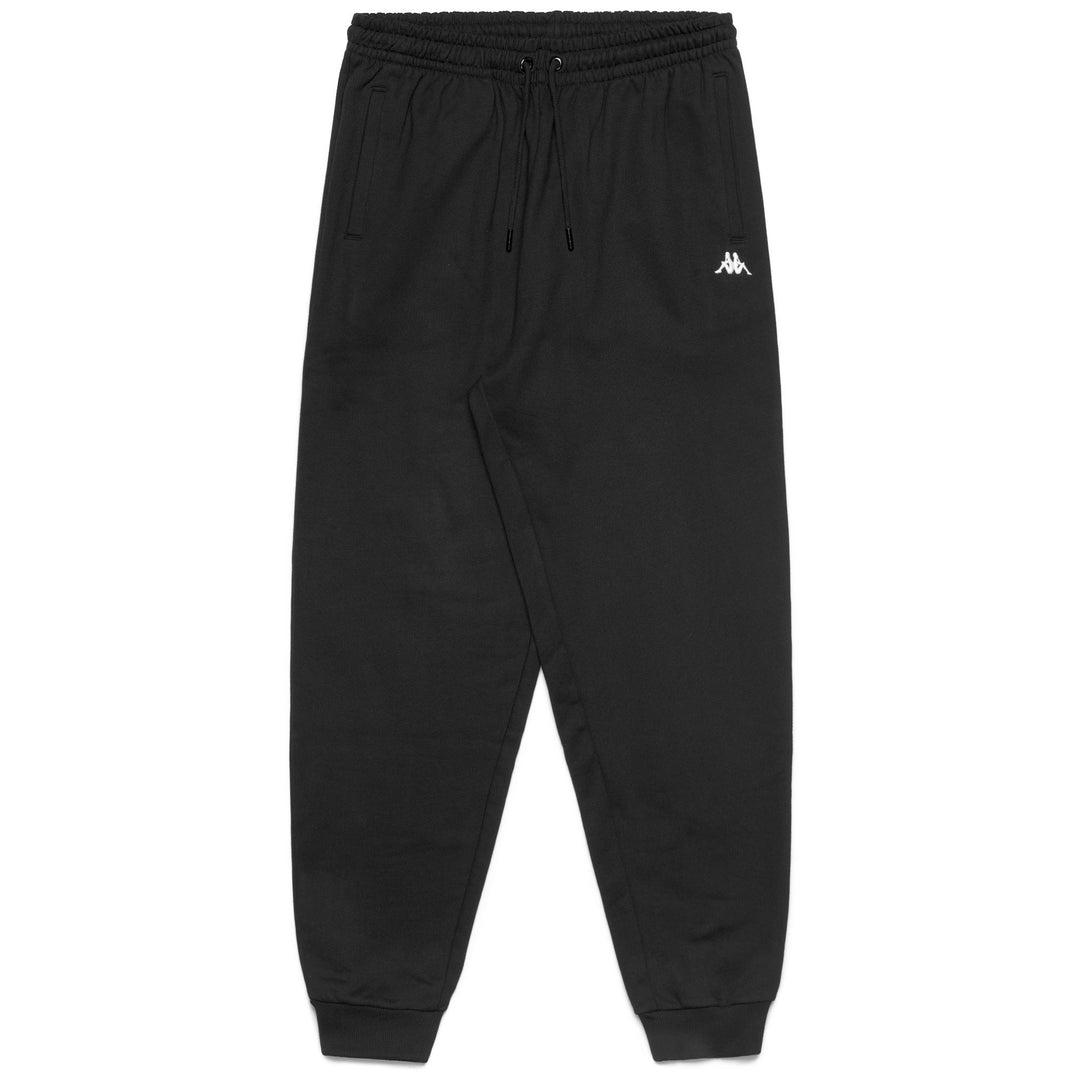 Black Men's Sport Jogger Pants in Organic Cotton 01