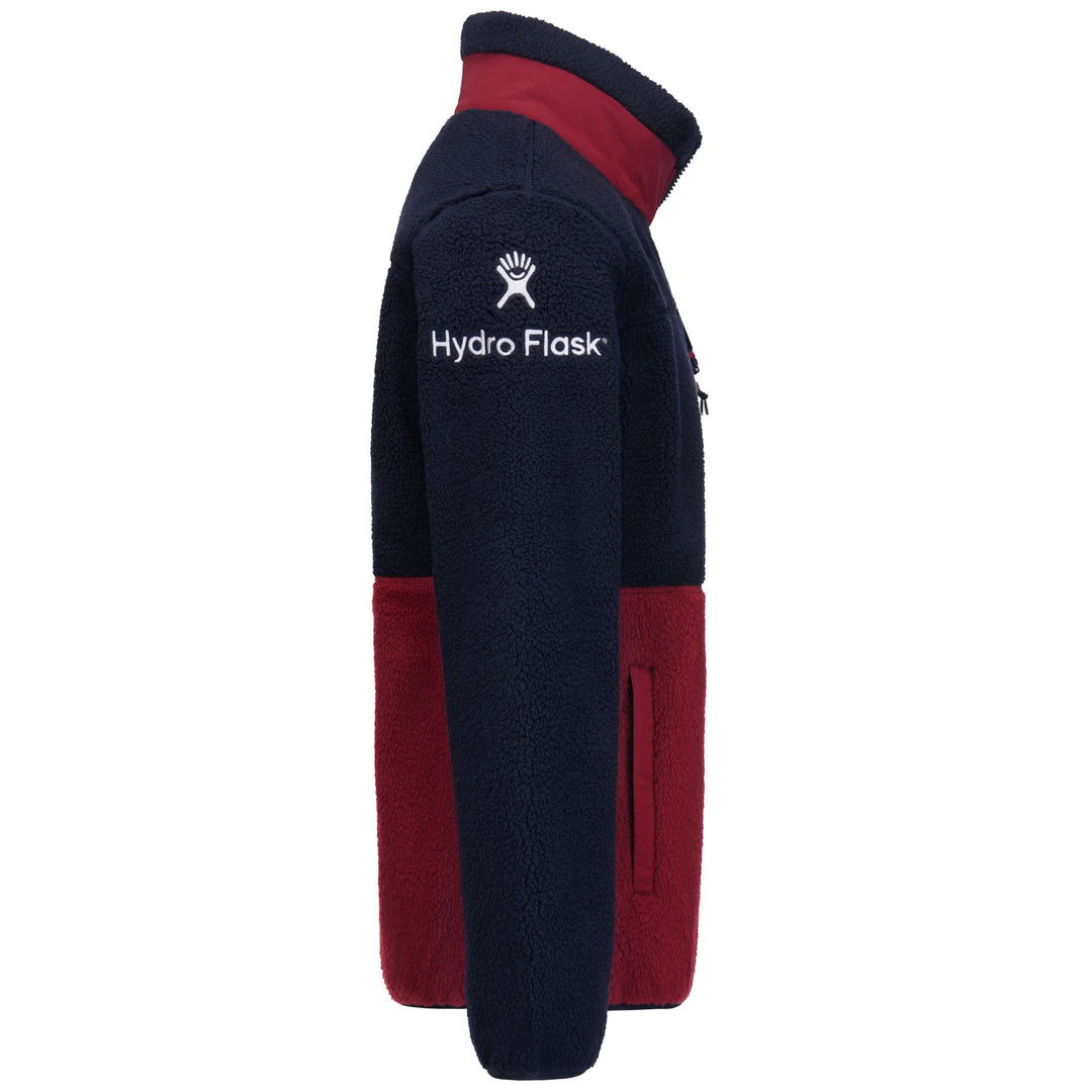 3CENTO   326 US - Fleece - Jacket - Unisex - BLUE BARITONE-RED POMEGRANATE main