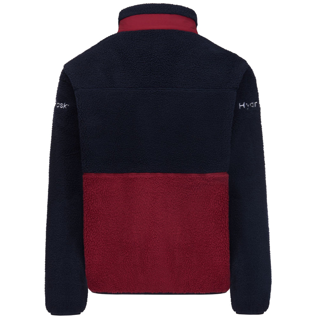 3CENTO   326 US - Fleece - Jacket - Unisex - BLUE BARITONE-RED POMEGRANATE main