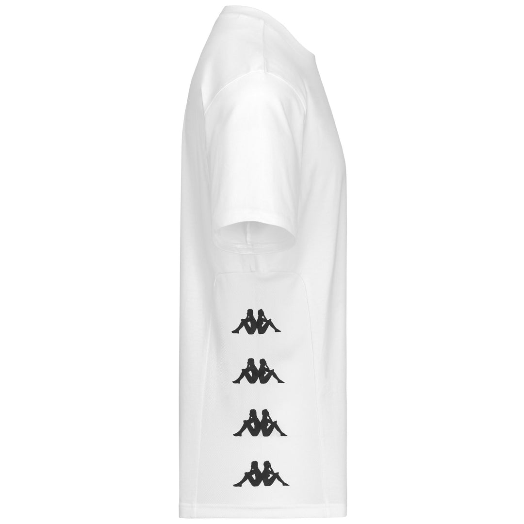 White Men's Regular Fit Cotton T-Shirt with Breathable Mesh Insert main