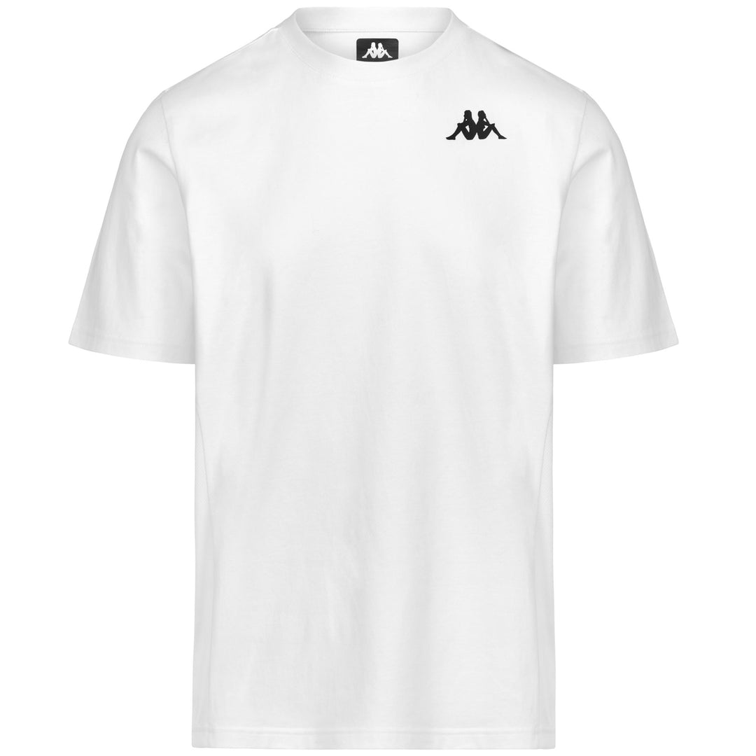 White Men's Regular Fit Cotton T-Shirt with Breathable Mesh Insert main