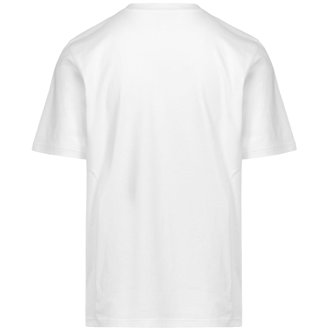 White Men's Regular Fit Cotton T-Shirt with Breathable Mesh Insert main