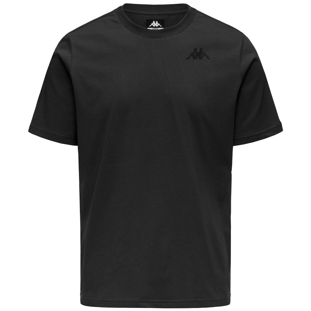 Black Men's Regular Fit Cotton T-Shirt with Breathable Mesh Insert 01