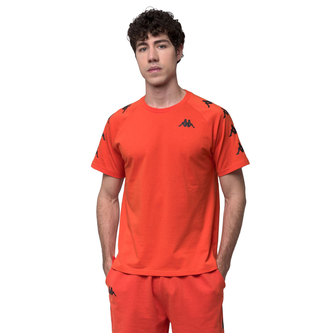 Orange Men's Regular Fit T-Shirt with Breathable Mesh Insert 01