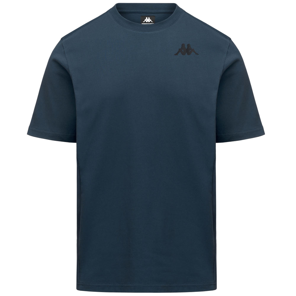 T-shirt blu da uomo a vestibilità regolare con inserto in rete traspirante per l'allenamento 02