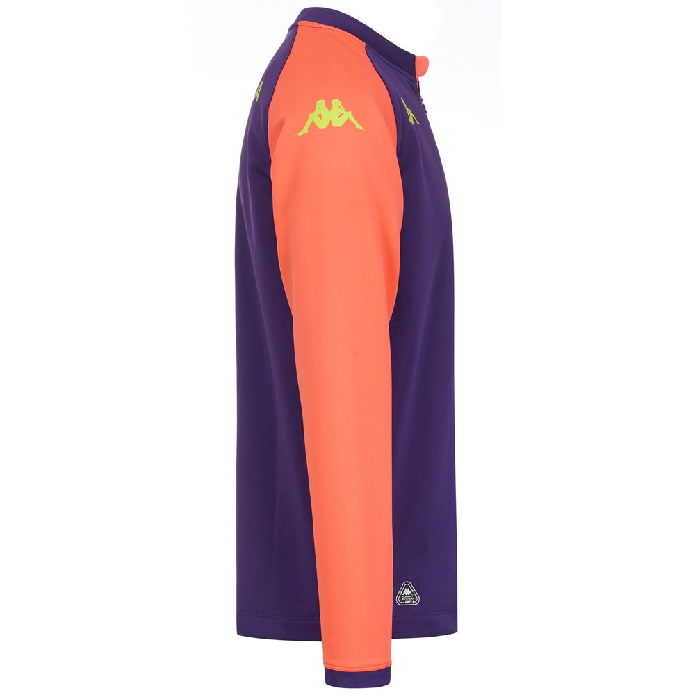 Violet Men's Slim Fit Training Jumper with Half Zip 02