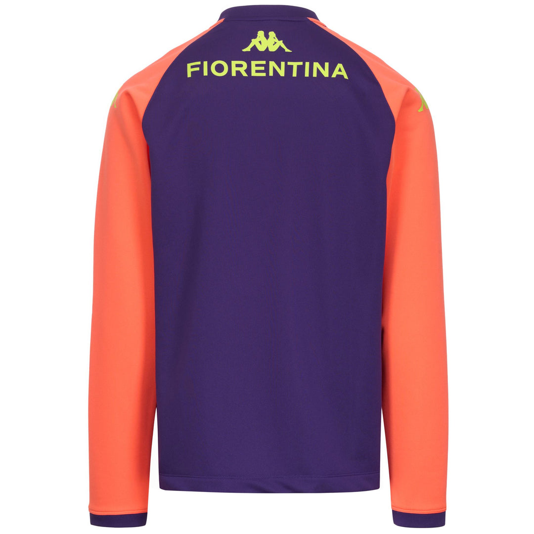 Maglione da allenamento slim fit da uomo viola con mezza zip main