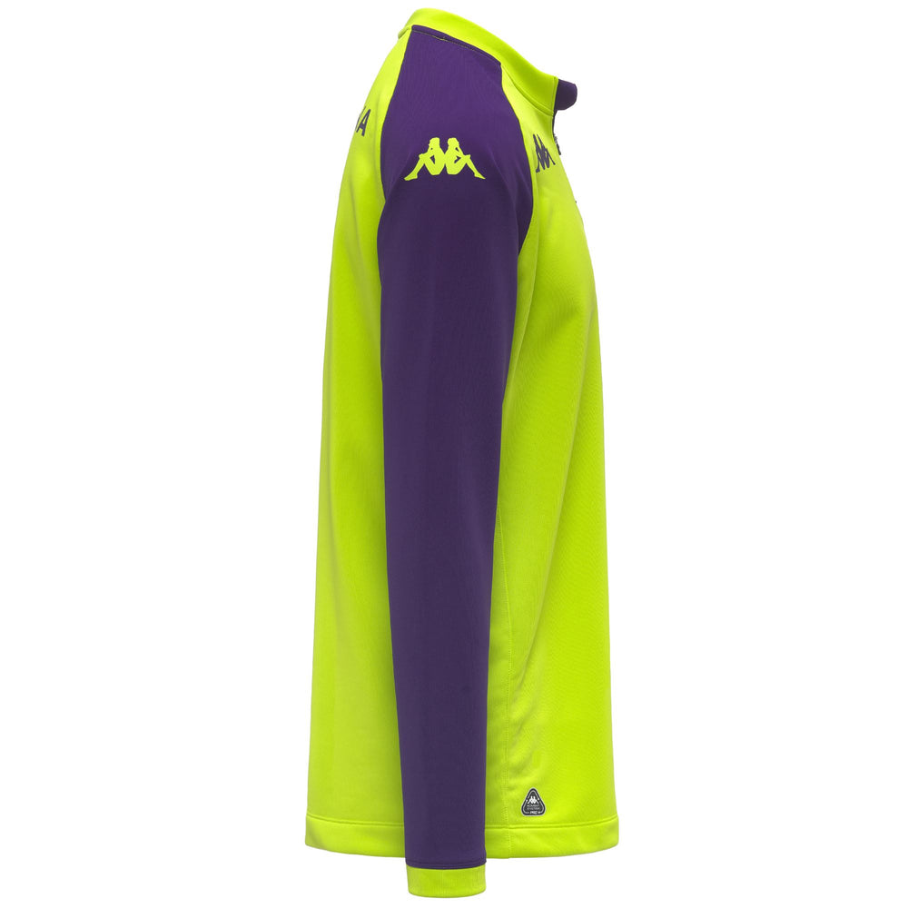 Acid green Men's Training Fleece Jumper with Hydro-Way Technology 02