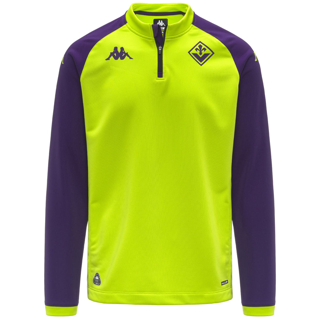 Acid green Men's Training Fleece Jumper with Hydro-Way Technology 01