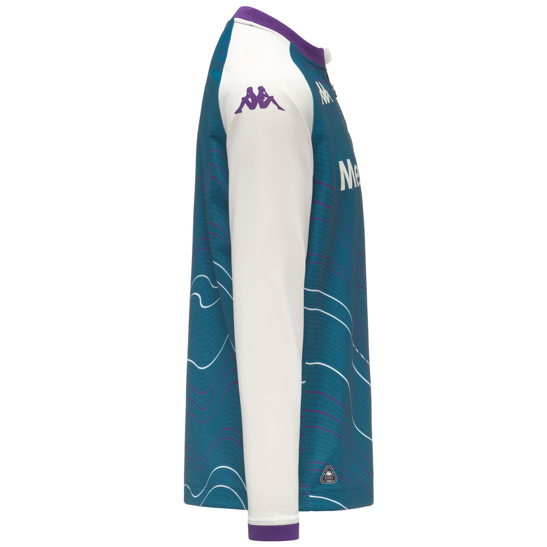 Suéter ajustado de entrenamiento de fútbol de la ACF Fiorentina para hombre, color azul main
