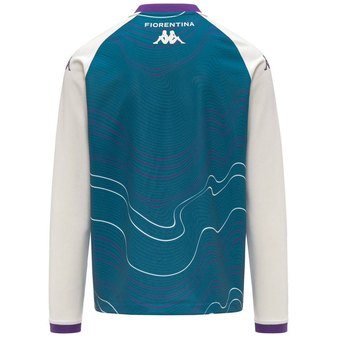 Suéter ajustado de entrenamiento de fútbol de la ACF Fiorentina para hombre, color azul main